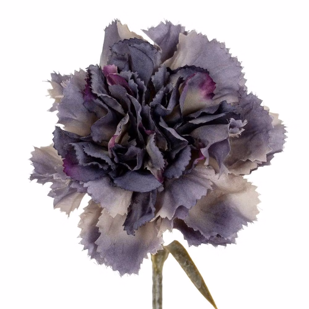 Wyld Haus Set of 3 Purple Artificial Carnation Textile and Plastic Floral Stems – 2