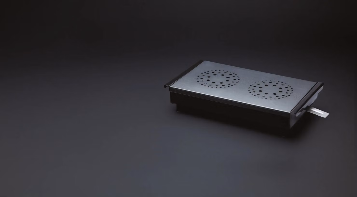 MasterClass Professional Food and Plate Warmer in Black and Grey with 2 Tealights – 6