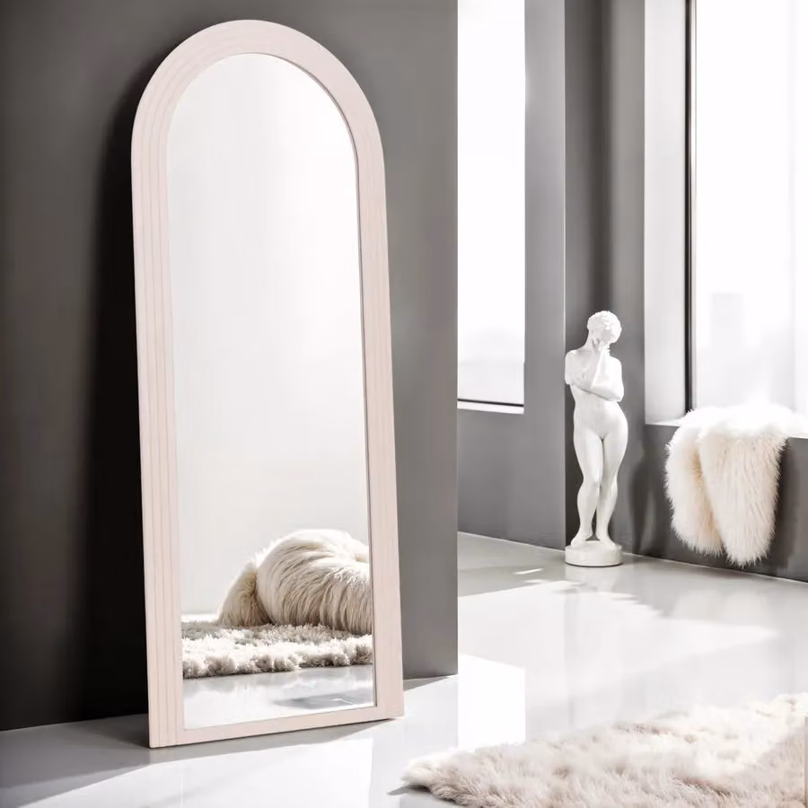 Home Garden Direct PO Large Arch Freestanding Floor Mirror in Beige, W: 70 cm, H: 170 cm – 2