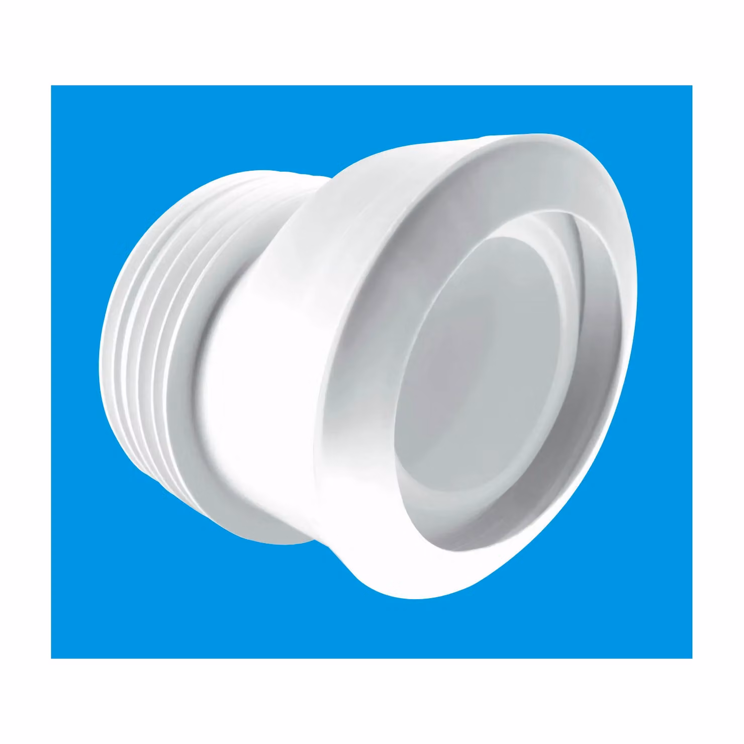 McAlpine MACFIT White WC Connector with 97-107mm Inlet, 110mm Outlet and 20mm Offset – 2