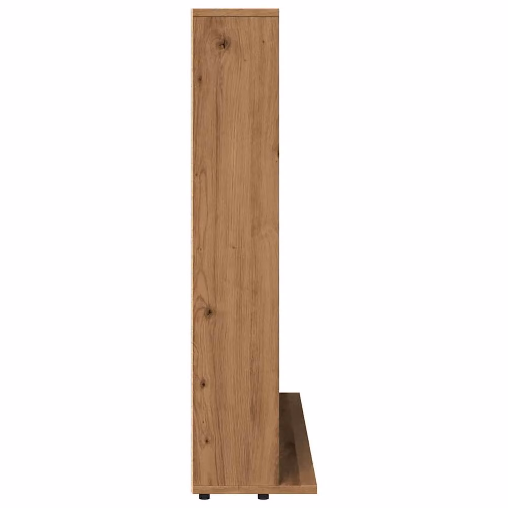 Berkfield Home Sturdy CD Cabinet in Artisan Oak Brown, W/D/H: 100 x 23 x 89.5 cm – 3