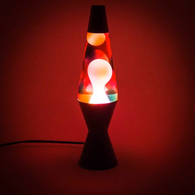 Menkind Graffiti Lava Lamp in Black and Multicolour