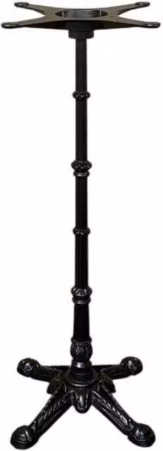 FORGEVIO Cast Iron High Table Base in Matt Black