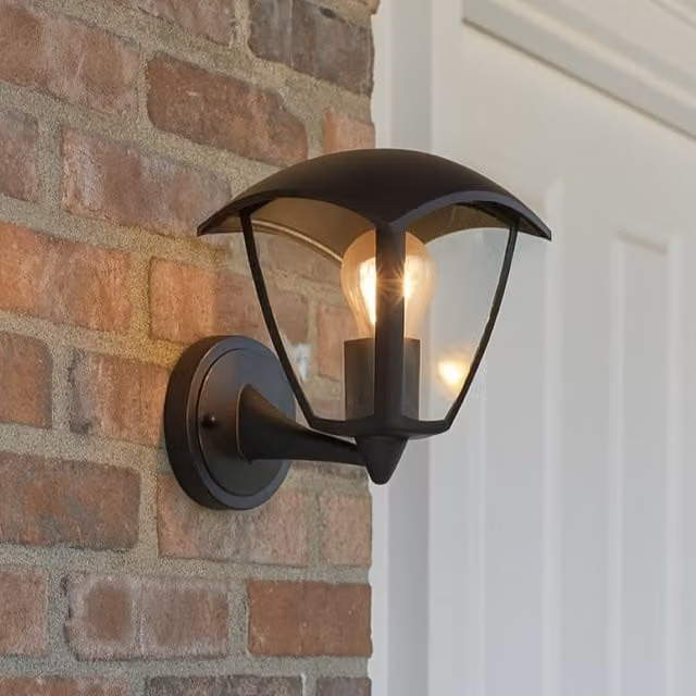 CGC VIOLET Black Outdoor Up Lighter Lantern Wall and Post Light