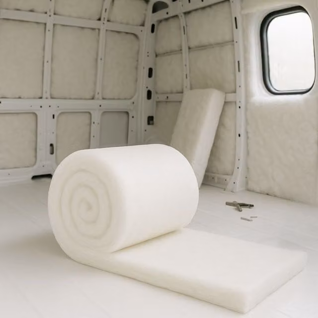 MHG Living Thermal and Soundproof Campervan Insulation Roll, White, 8m x 110mm