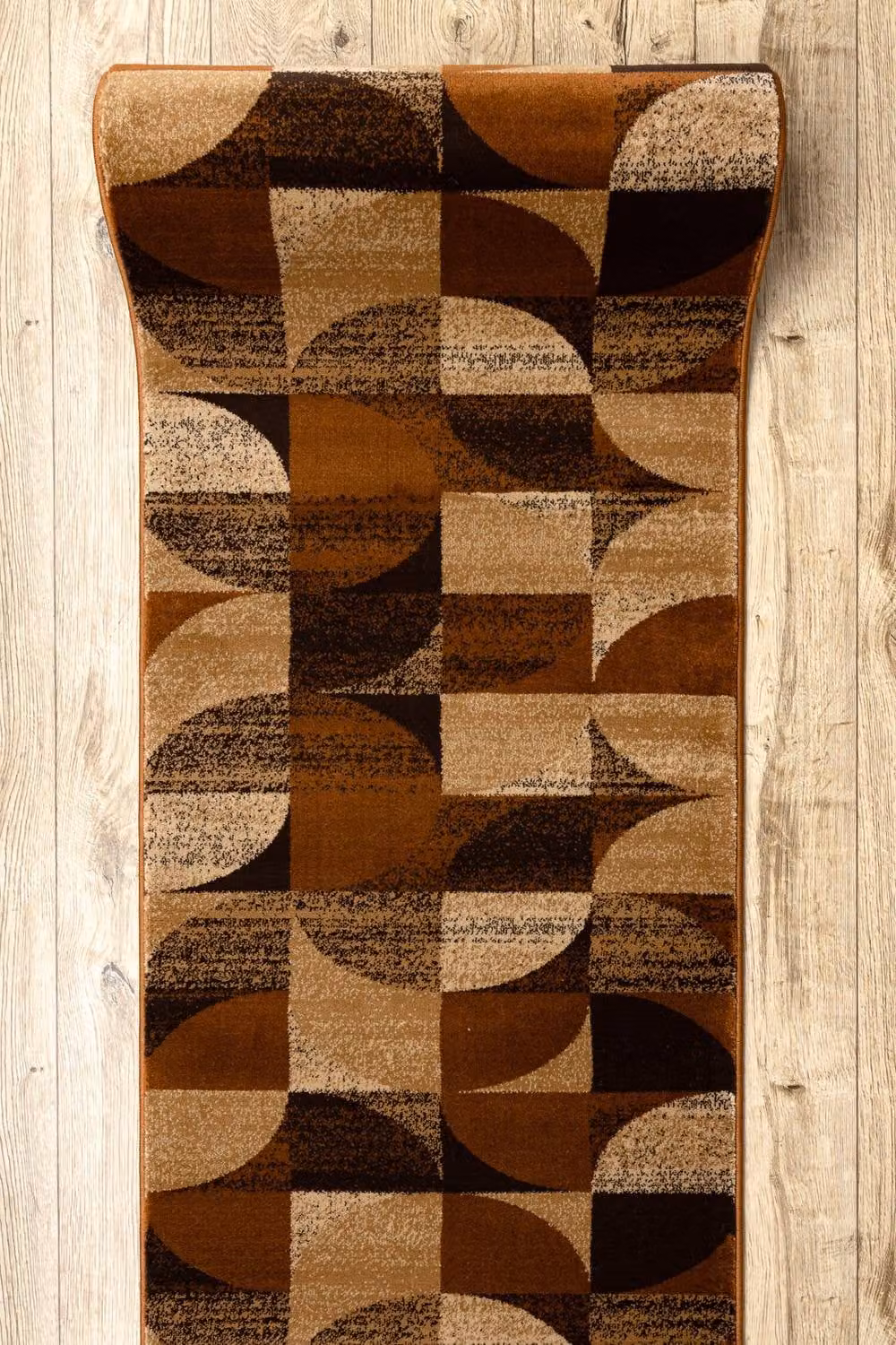 RugsX Royal H387 Geometric Modern Runner in Brown, W/D/H: 120 x 180 x 1 cm – 5