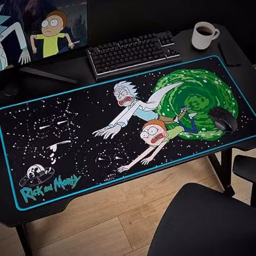 Subsonic Black and Multicolour XXL Mouse Pad and Desk Mat – 2