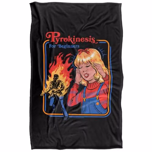 Steven Rhodes Pyrokinesis Multicolour Silky Touch Super Soft Fleece Throw Blanket W/D/H: 91 x 147 cm – 5
