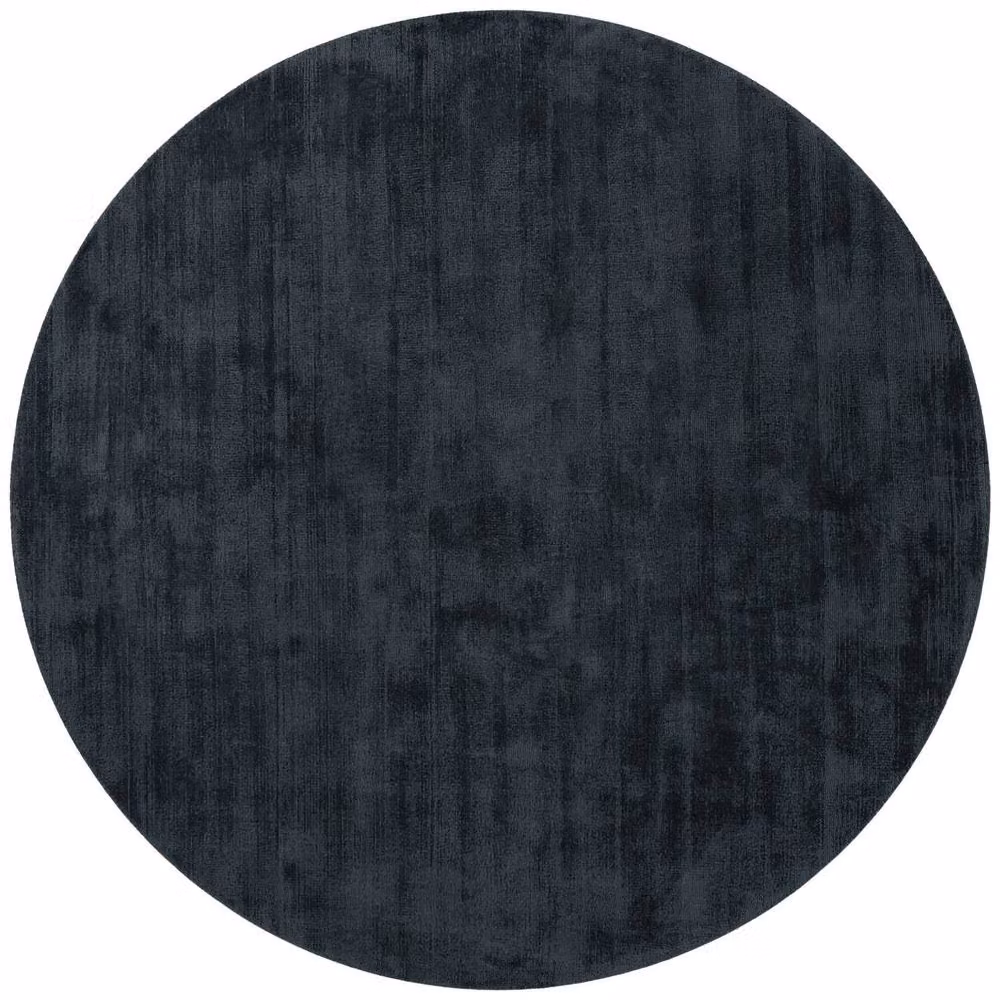 Vikosa Jane Soft Plain Viscose Rug in Black, W: 160 cm, L: 230 cm – 3