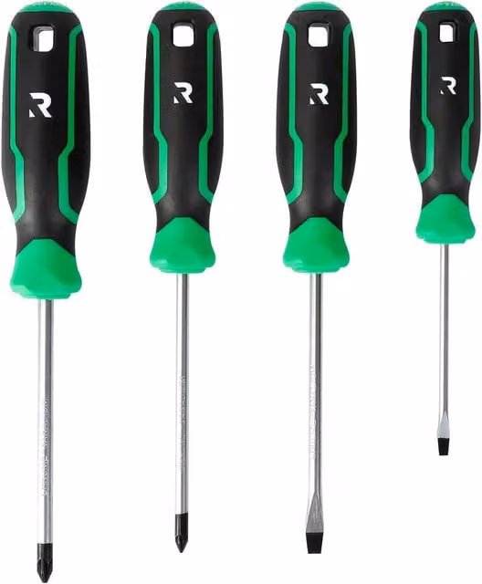 Rikå 4-Piece Mixed Manual Screwdriver Set in Multicolour