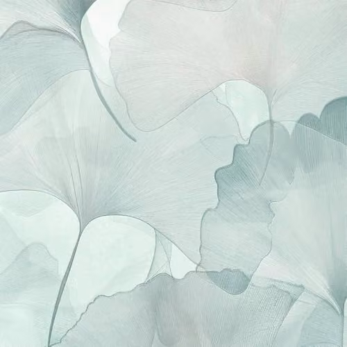 Erismann Ginko Dream Leaf Textured Vinyl Wallpaper in Teal Metallic Petrol Green Botanical Floral Design – 1