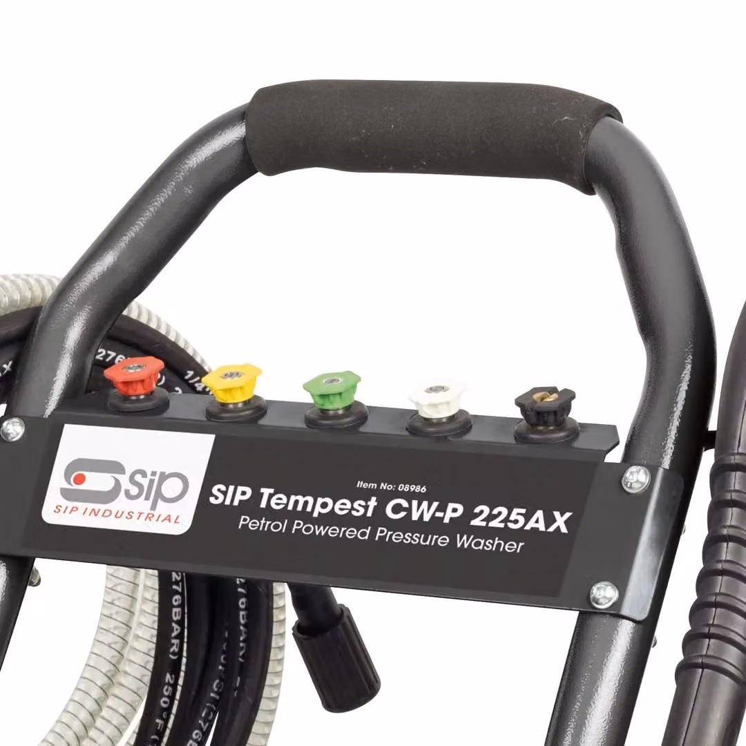 SIP TEMPEST CW-P 225AX Petrol Pressure Washer in Black, L60 x W60 x H90 cm – 3