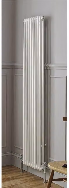 Clifton White Vertical Radiator with 2 Columns H x W: 180 x 51.5 cm – 1