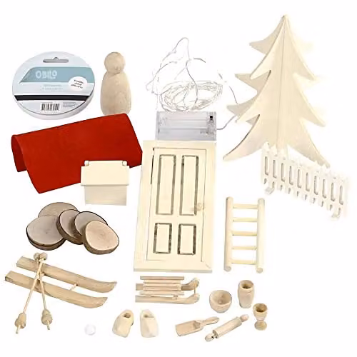 EasyKit Multicolour Wooden Elf Door Kit for Christmas Advent – 2