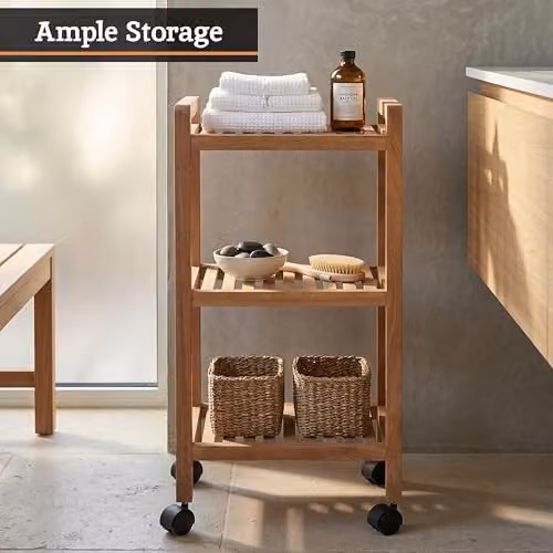Premier Housewares Three Tier Wooden Shoe Rack Organiser in Walnut Wood Finish, W/D/H: 72 x 31 x 35 cm – 3