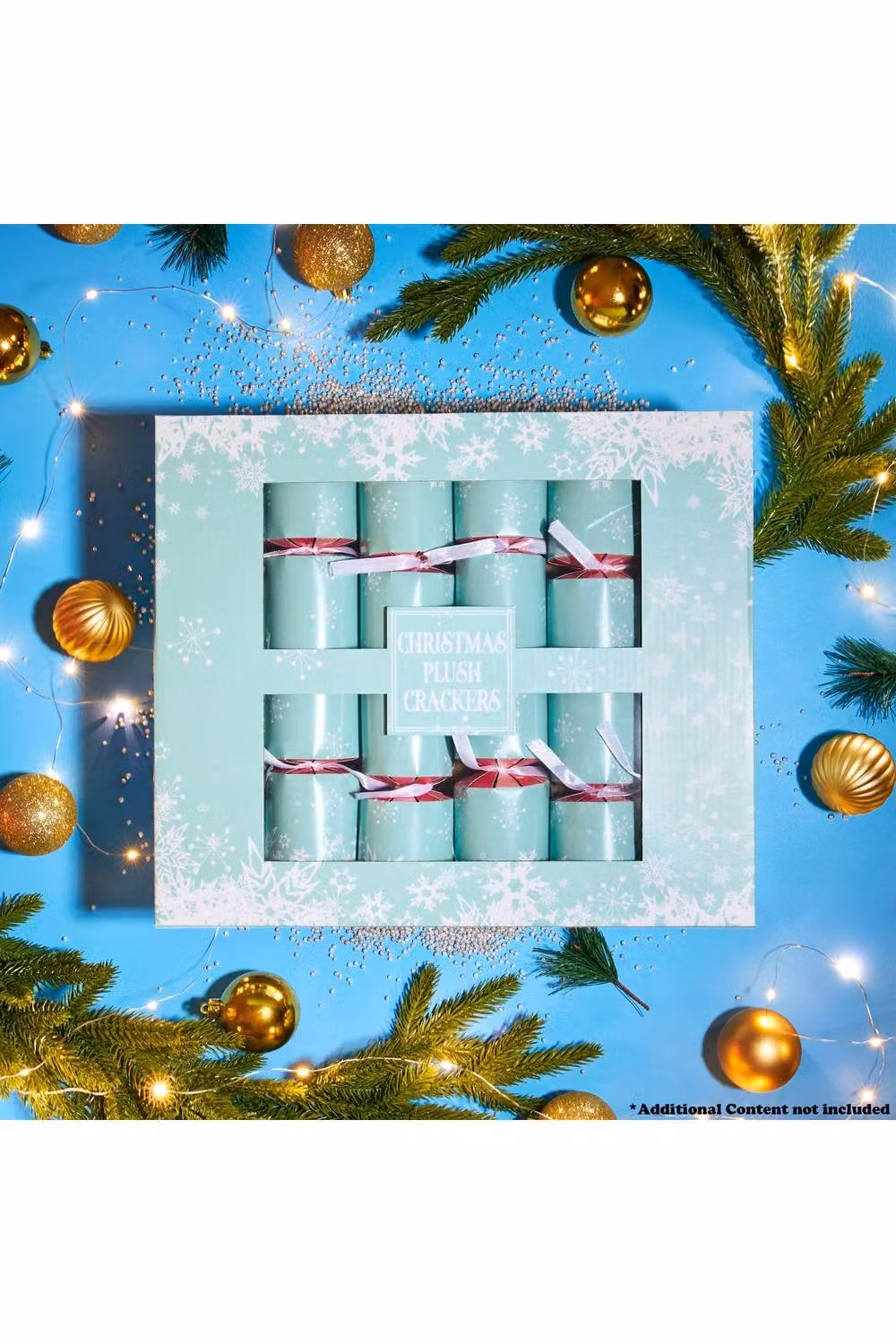 KreativeKraft Luxury Christmas Crackers, Set of 6 Plush Animal Hanging Tree Ornaments in Green and Multicolour – 2