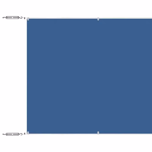 vidaXL Blue Vertical Balcony Cover Awning in Oxford Fabric, W: 60 cm, H: 1000 cm
