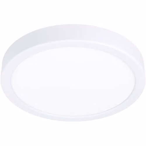 Loops Modern Round LED Ceiling Light in White – 1