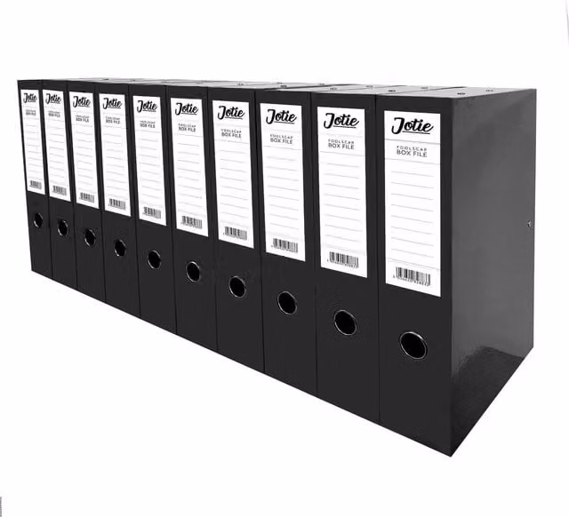 Jotie Black Document Box File Set of 10