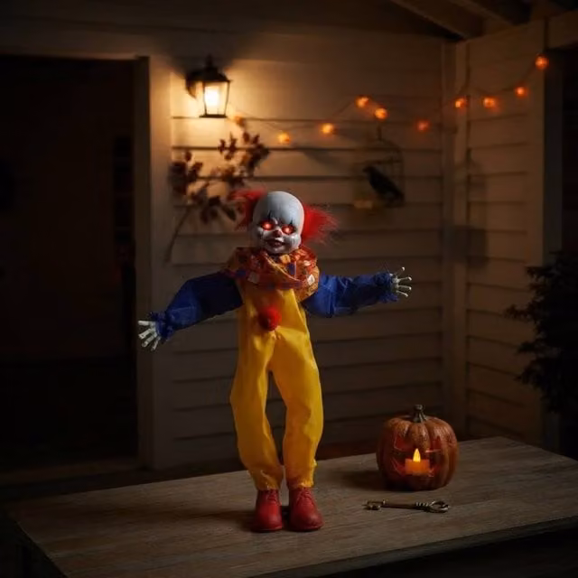 Garden Greatness Animated Sensor Activated Haunted Clown in Multicolour – 1