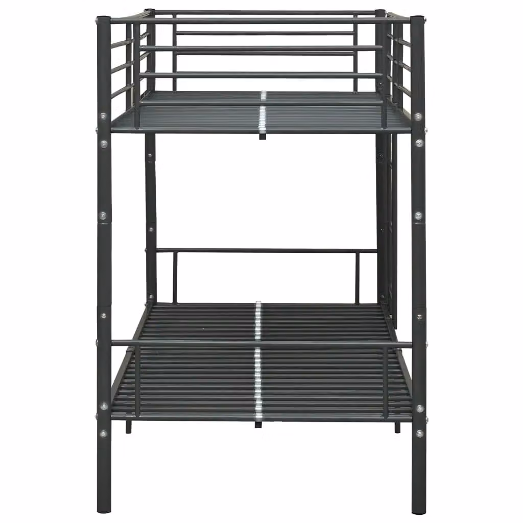 Berkfield Home Black Metal Two-Level Bunk Bed W/D/H: 90 x 200 cm – 2