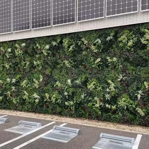 Ark Mat Lakeside Artificial Floral Wall Panels in Green and Purple, W/H: 100 x 100 cm – 8