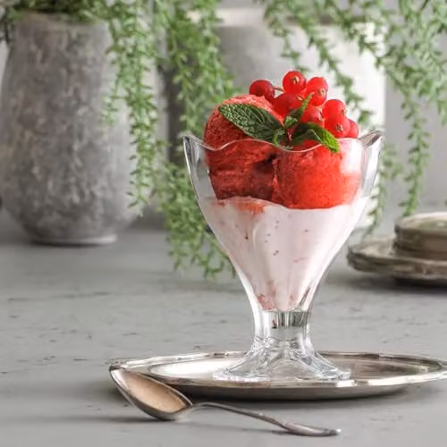LAV Lily Glass Ice Cream Bowls, 250ml, Pack of 12, Transparent – 2