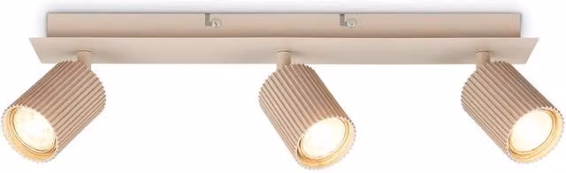 Briloner Beige 3 Light Adjustable Ceiling Spotlight for GU10 Bulbs – 1
