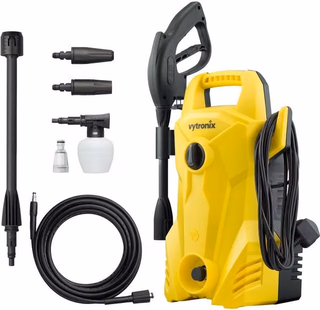 Vytronix PW1500 Compact 1400W Pressure Washer in Yellow
