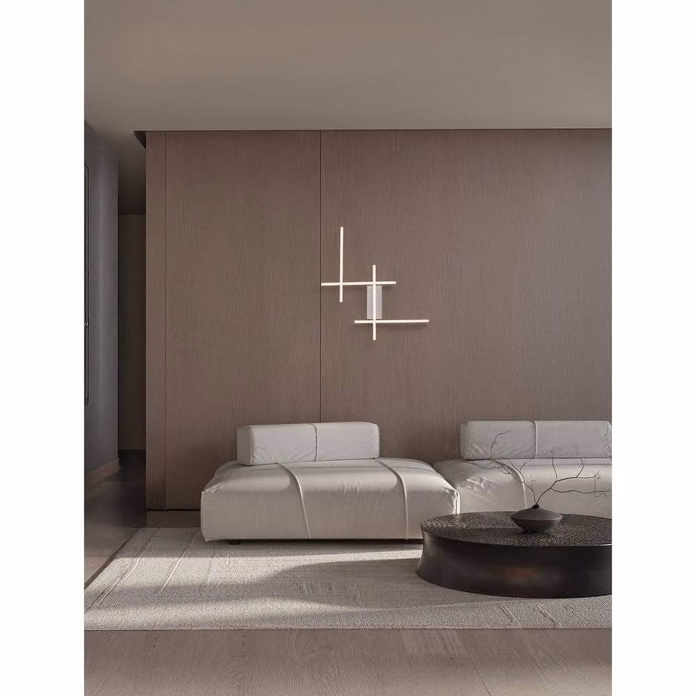 Netlighting Apecho LED Wall Lamp in White, Dimmable 34W Warm White 3200K – 2