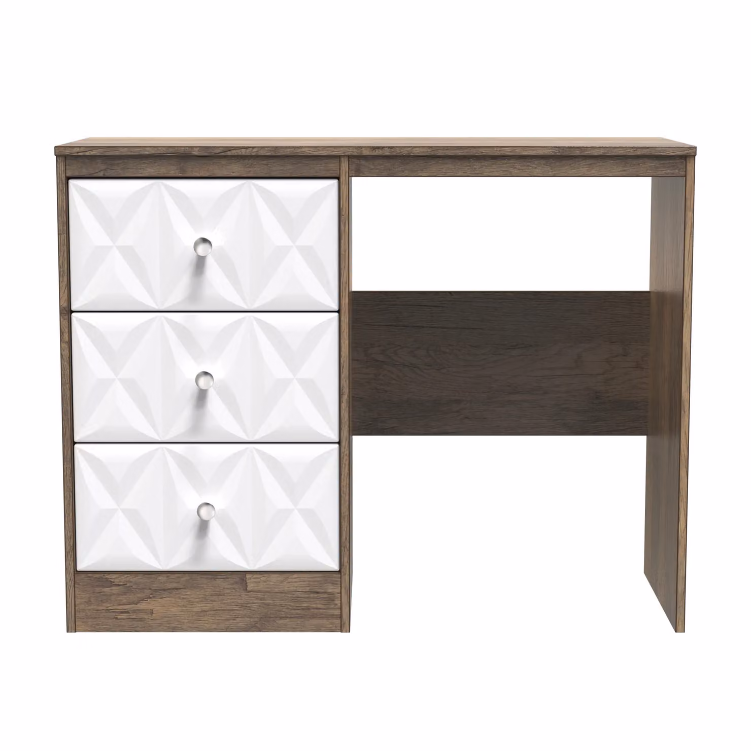 Ready Assembled 2 U Memphis 3 Drawer Vanity in Dark Brown – 2