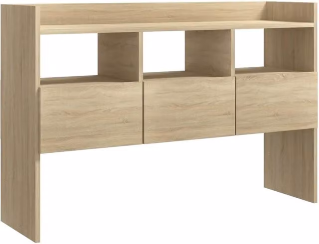 Berkfield Home Sonoma Oak Sideboard in Brown, W/D/H: 105 x 30 x 70 cm