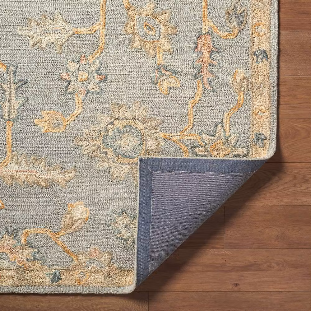 Livabliss Arnold Hand Tufted Wool Traditional Boho Living Room Rug in Grey, Beige and Pink, W: 185 cm, D: 275 cm – 3