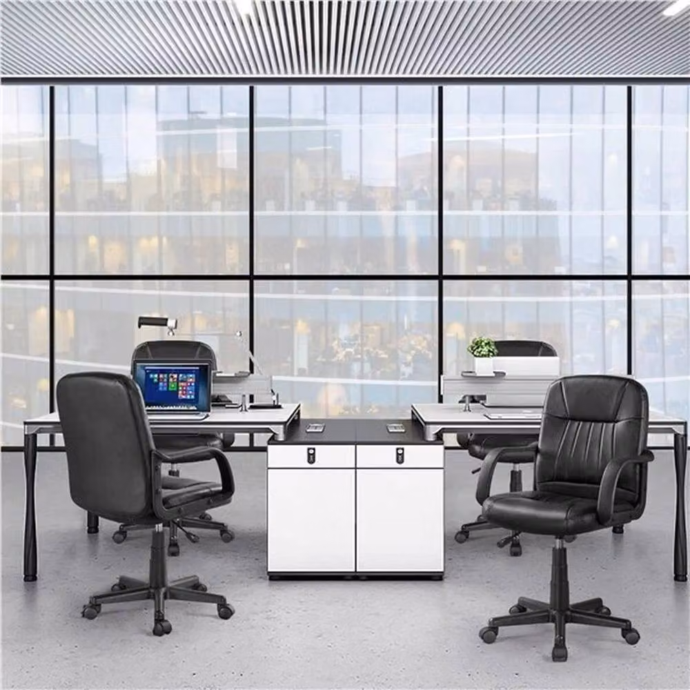 KORVIXA Black Synthetic Leather Gaming and Office Chair with Armrests and Castors – 5