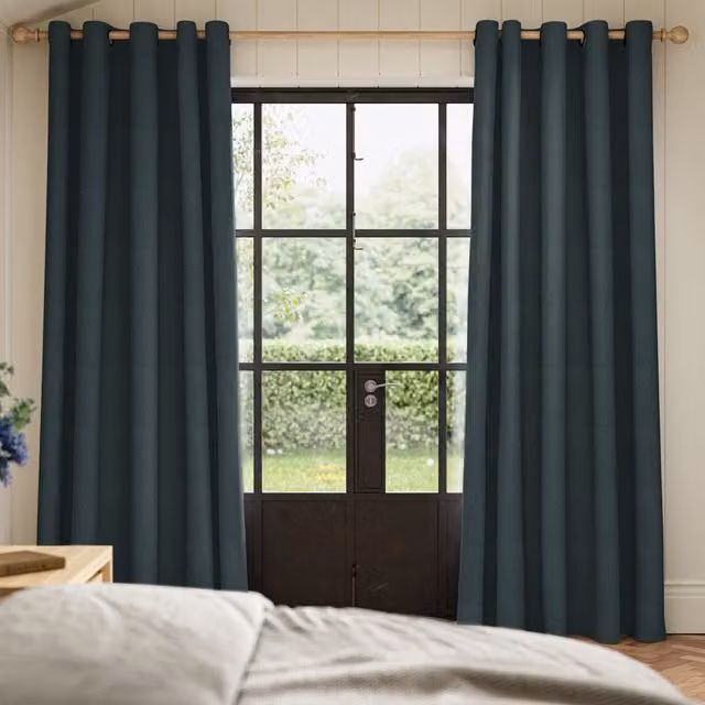 Ante Decor Fortress No Joins Dimout Made To Measure Eyelet Curtains in Slate Grey