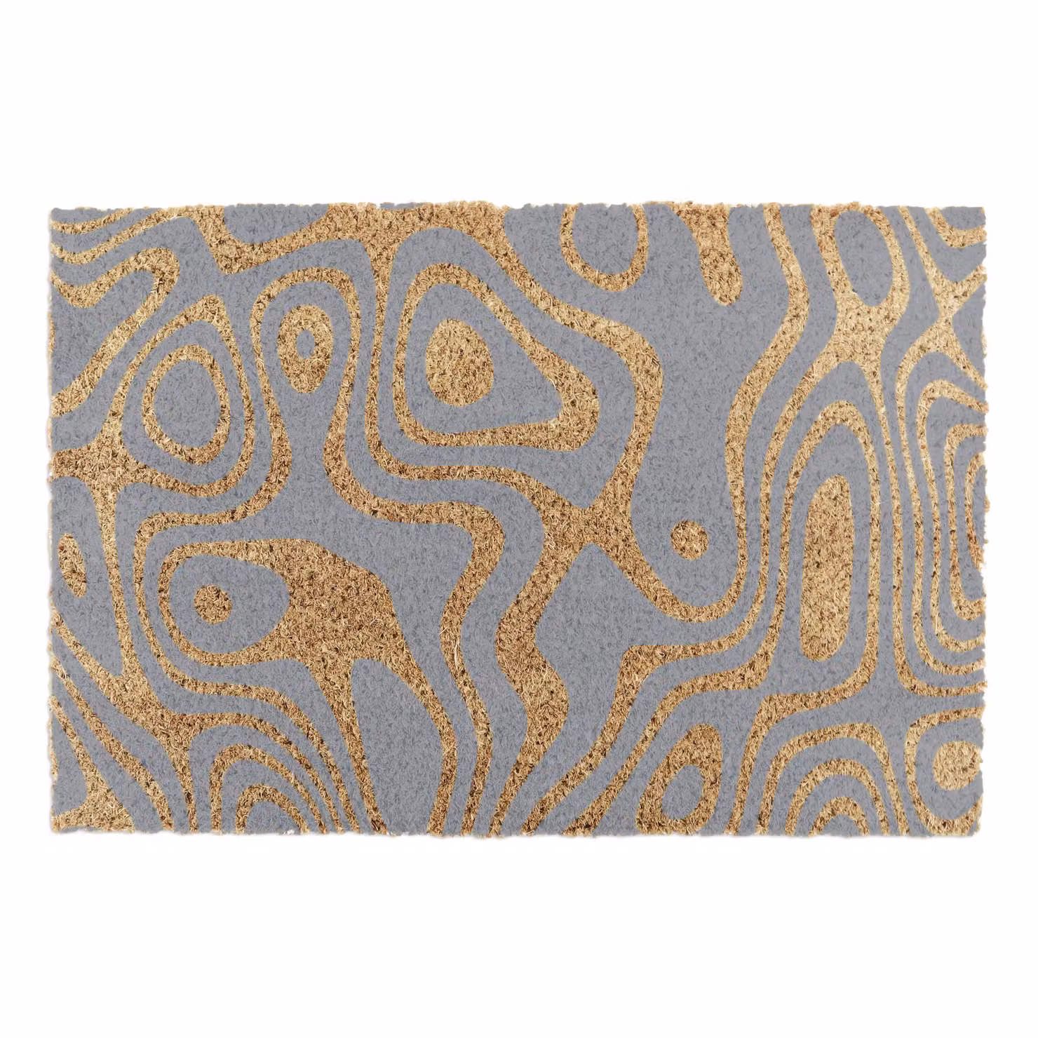 Artsy Mats Grey Doodle Paint Swirls Doormat, W 60 cm x D 40 cm – 4
