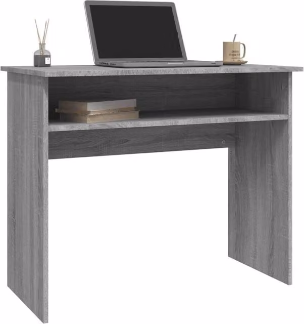Berkfield Home Modern Writing Desk in Grey Sonoma, W/D/H: 90 x 50 x 74 cm – 1