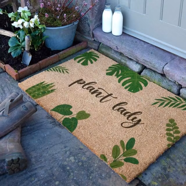 Artsy Mats Plant Lady Doormat in Brown, W/D: 90 x 60 cm – 1