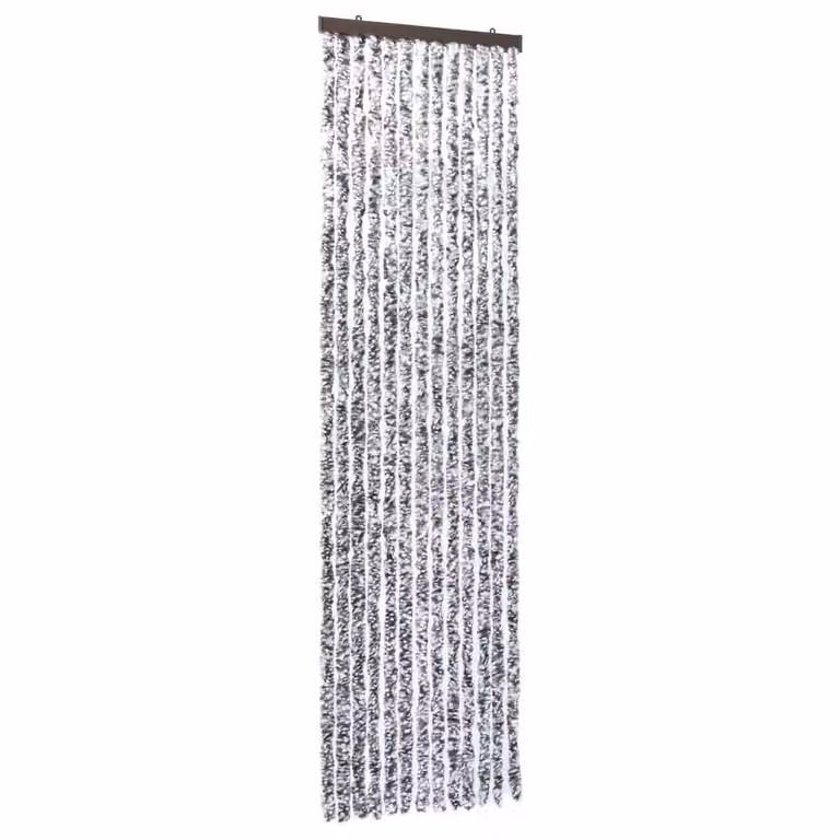 Berkfield Home Chenille Insect Curtain in Brown and Beige, W/H: 56 x 185 cm