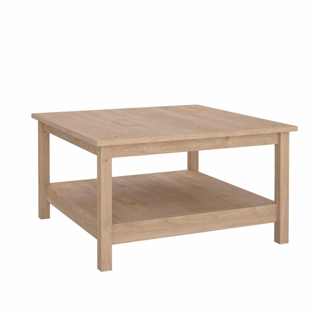 Wyld Haus Gossmere Hickory Oak Effect Coffee Table in Natural Brown and Beige, W/D/H: 81.0 x 45.0 x 20.1 cm – 2