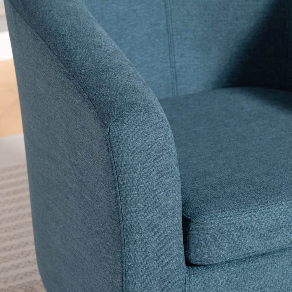 Artemis Home Beulah Fabric Accent Chair in Teal/Turquoise/Petrol with Solid Wood Frame and Armrests – 2