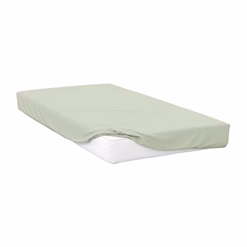 Belledorm Polycotton Extra Deep Fitted Sheet, Grey, W: 140 cm x L: 200 cm