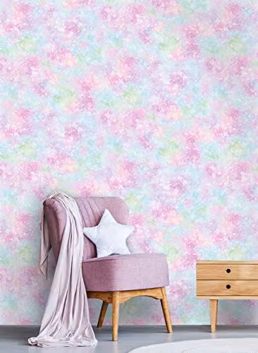 Holden Decor Abstract Iridescent Texture Wallpaper in Pink and Purple Multicolour