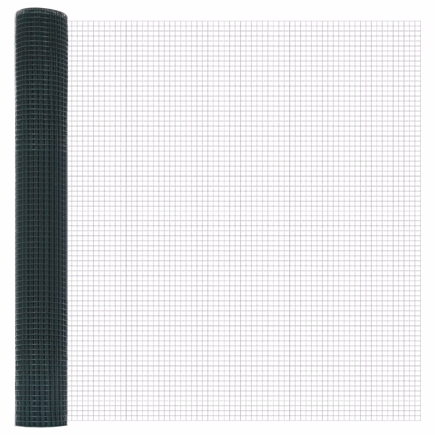 Berkfield Home Green Steel Welded Wire Fence with 7 Posts, W: 10 m, H: 1.4 m – 4