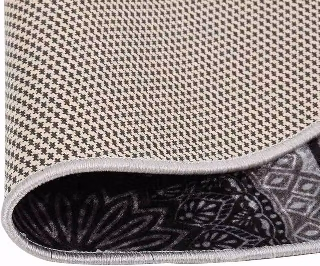 Berkfield Home Washable Round Anti Slip Multicolour Rug, Diameter: 120 cm – 1