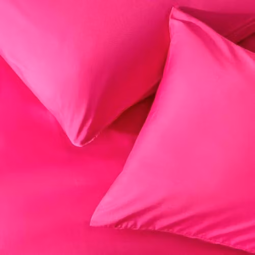 OHS 2 Pack Pink Microfibre Housewife Pillowcases with Envelope Closure – 2