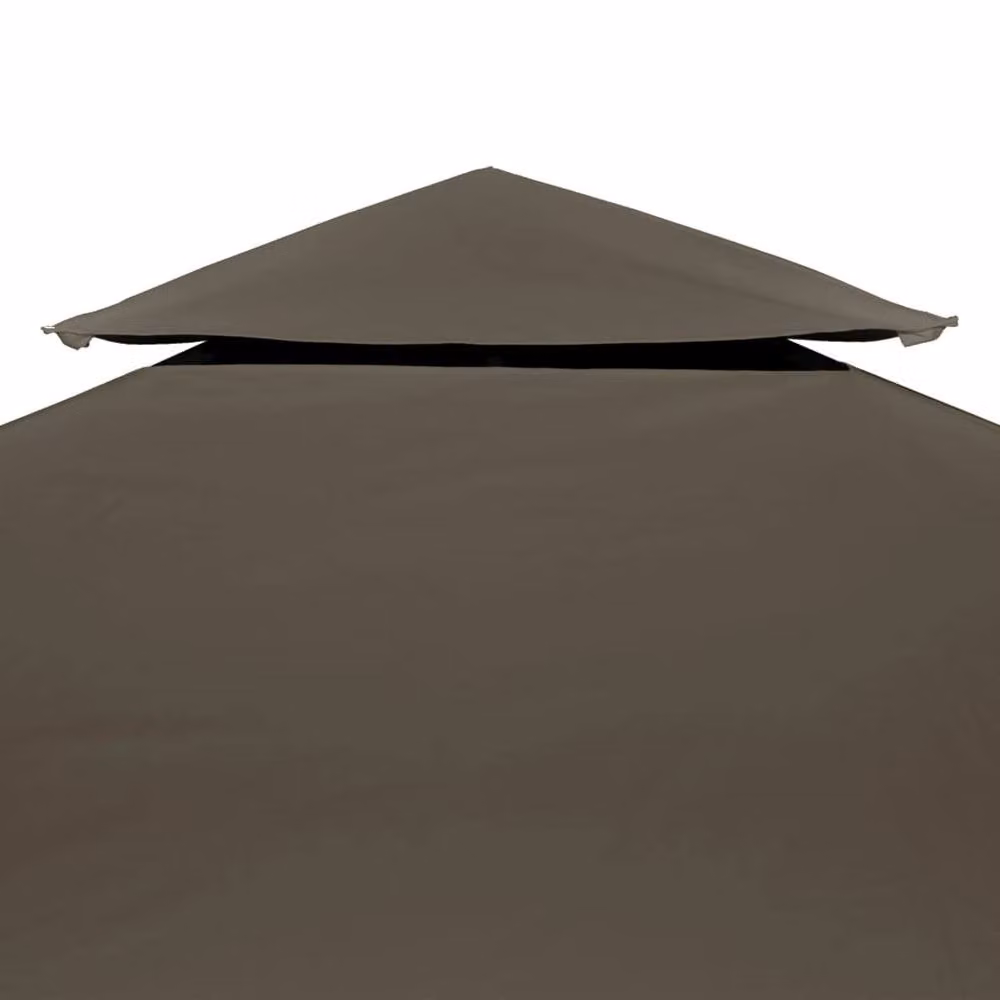 Berkfield Home 2-Tier Gazebo Top Cover in Beige Polyester, W x D: 3 x 3 m – 3