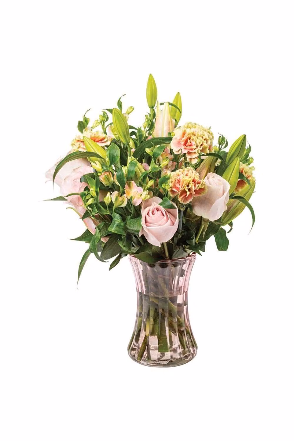 KDMD Pink Pencil Pleat Glass Tabletop Vase, 2 Pack – 2