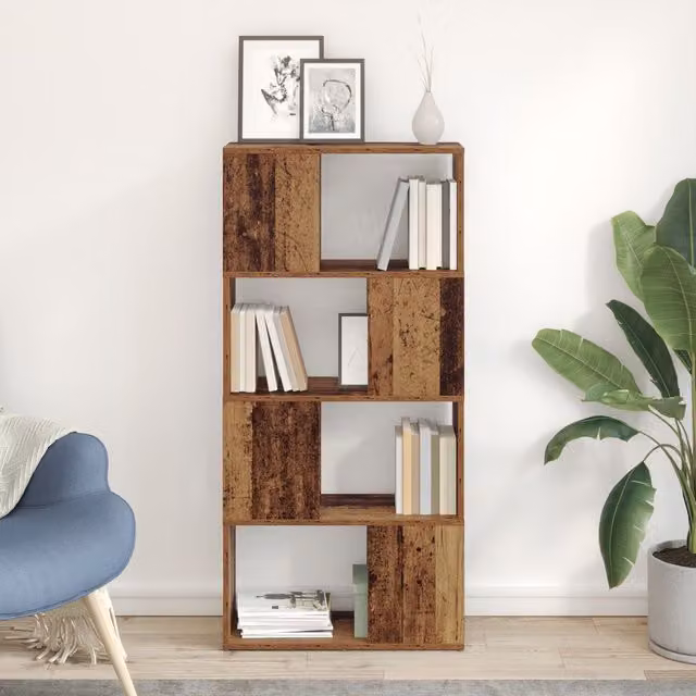 Berkfield Home Rustic Brown Storage Unit, W/D/H: 60 x 24 x 124 cm