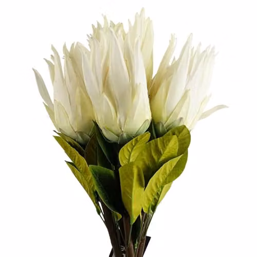 White Sugarbush Leaf Design Artificial Flowers – 1